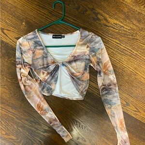 angelic painting crop top